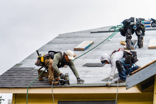 Professional Gutter Installation technician working in Ardmore, OK